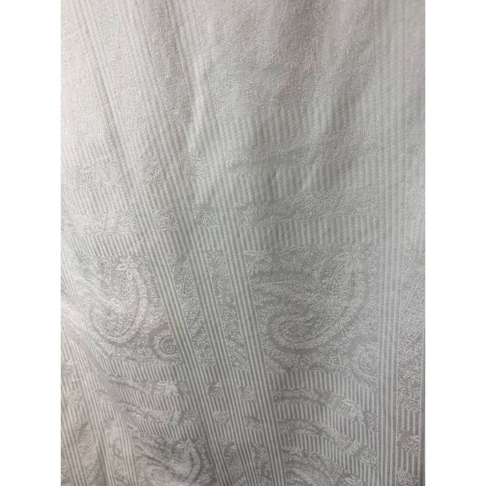 Robert Graham White Paisley Embroidered Tailor Fit Down Dress Shirt 39, 15.5" - Picture 9 of 9